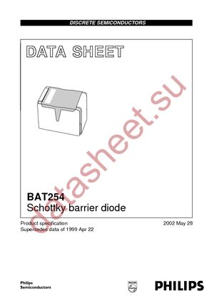 BAT254 T/R datasheet  